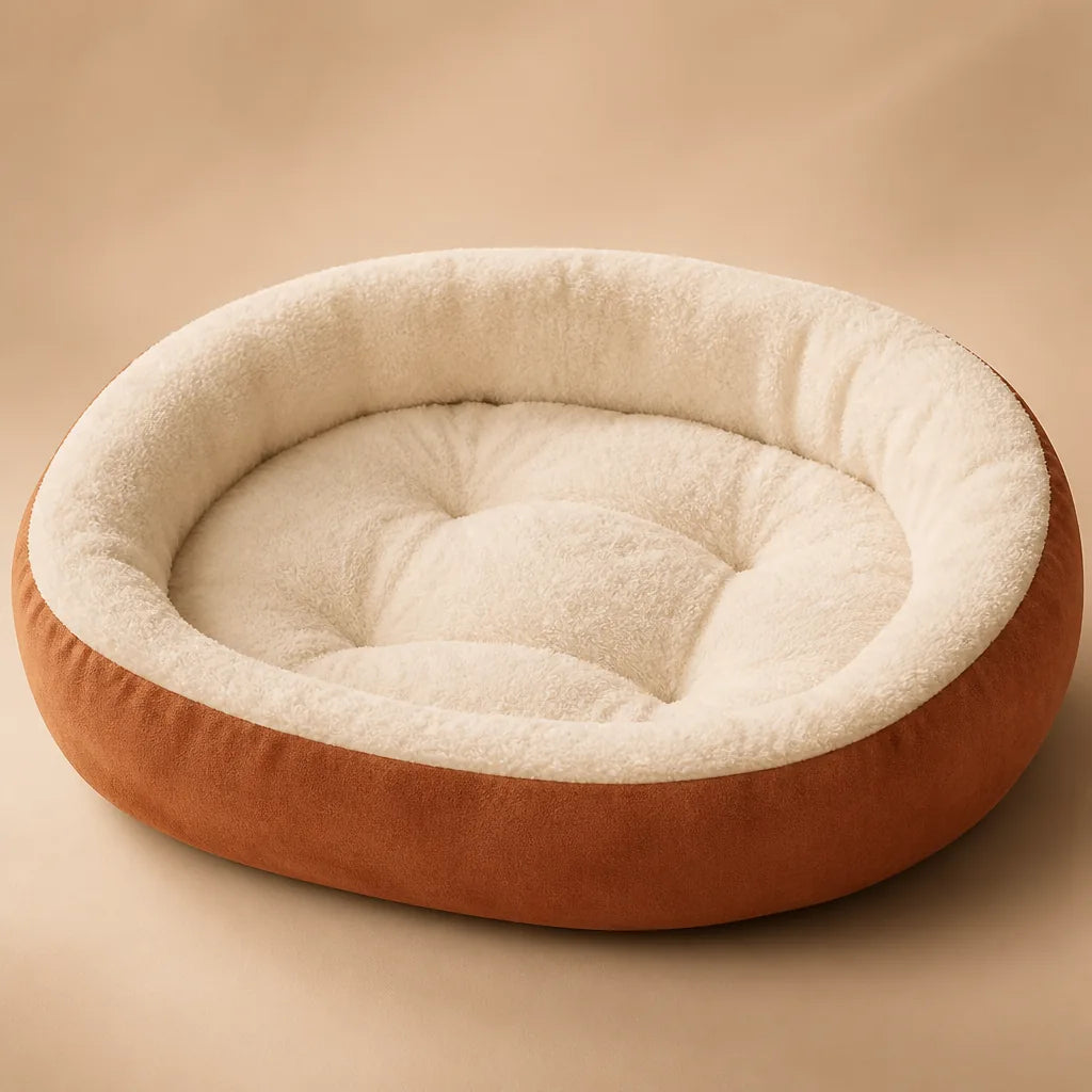 Coussin Ovale Gris Taille Large Pour Chien
