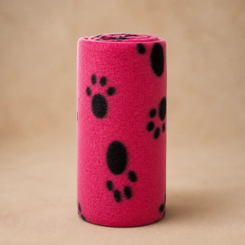 Couverture Polaire Bleue Pour Chien Os Et Pattes
