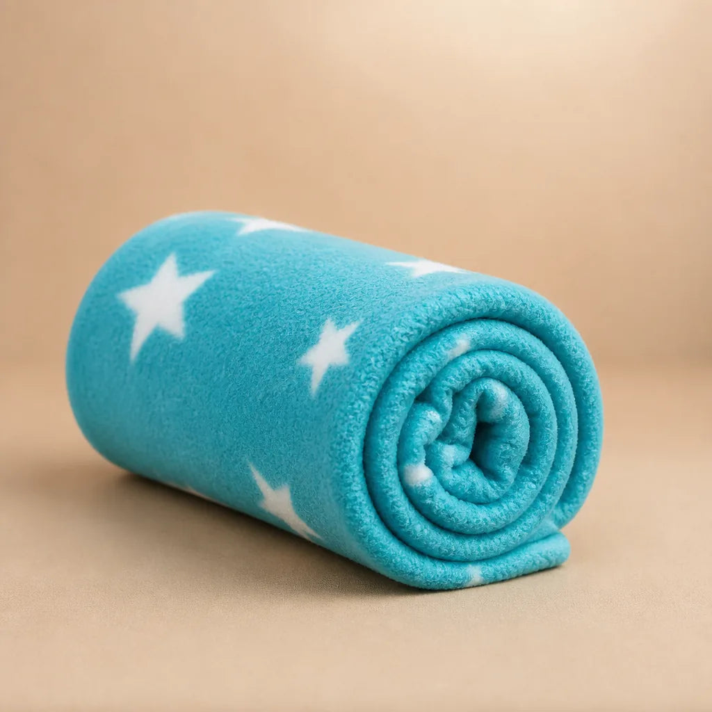 Couverture Polaire Bleue Pour Chien Os Et Pattes
