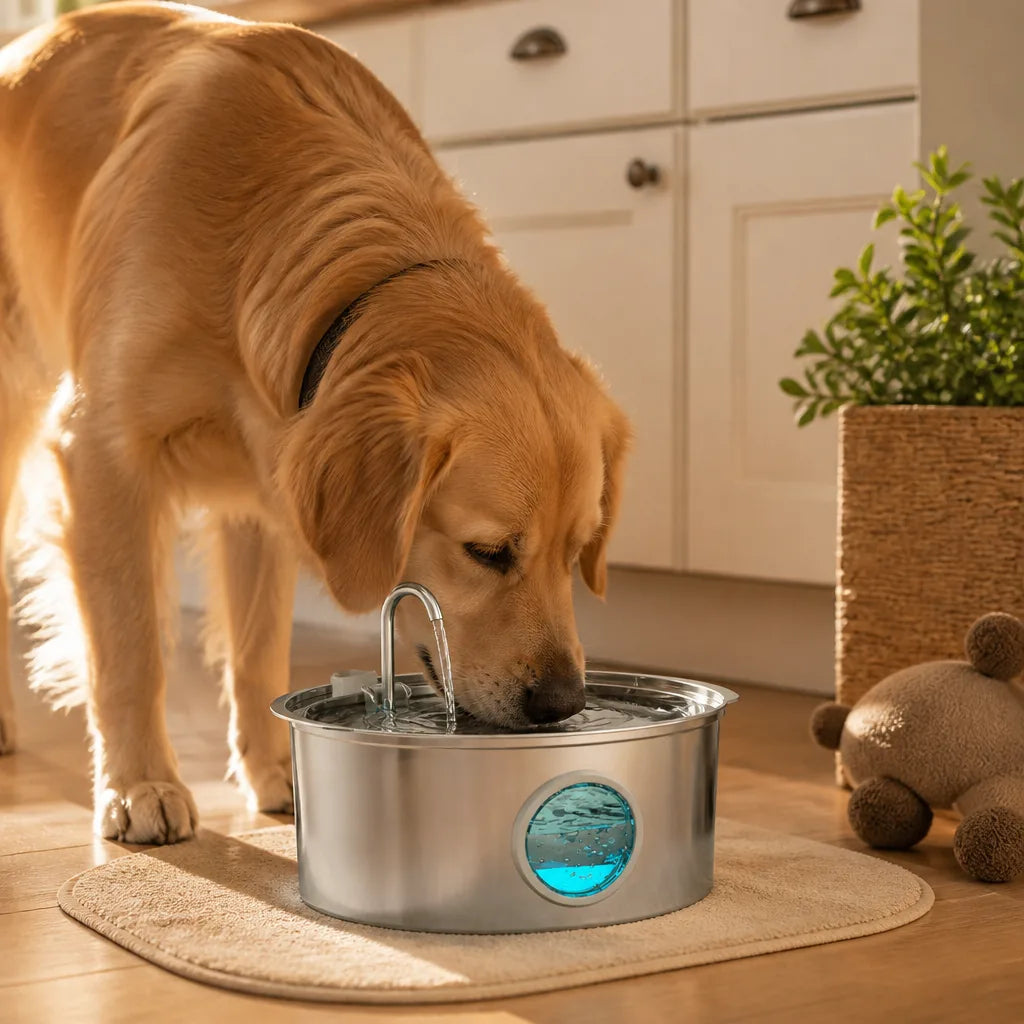 gamelle-d-eau-pour-chien-la-nuit
