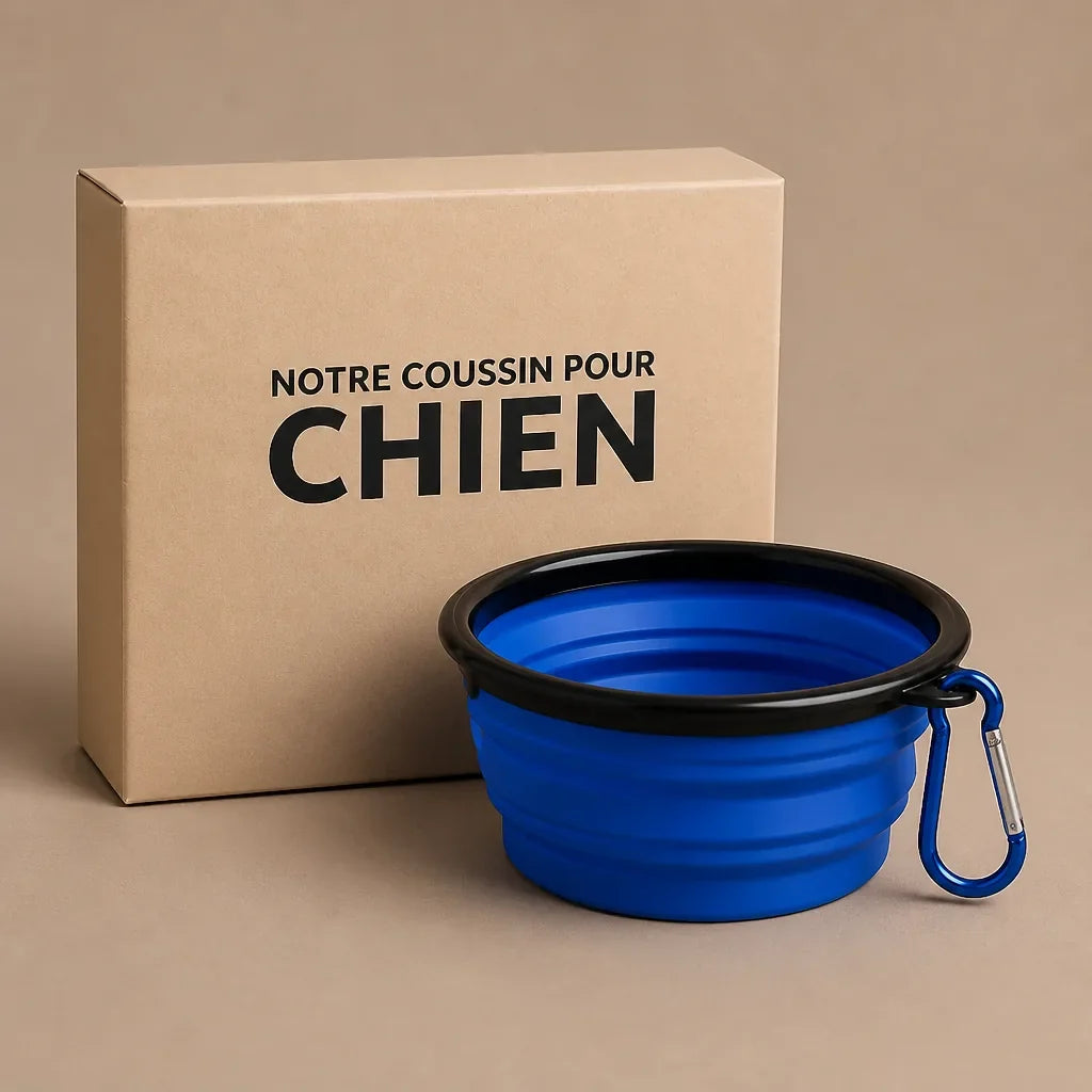Gamelle De Voyage Pliable En Silicone Pour Chien