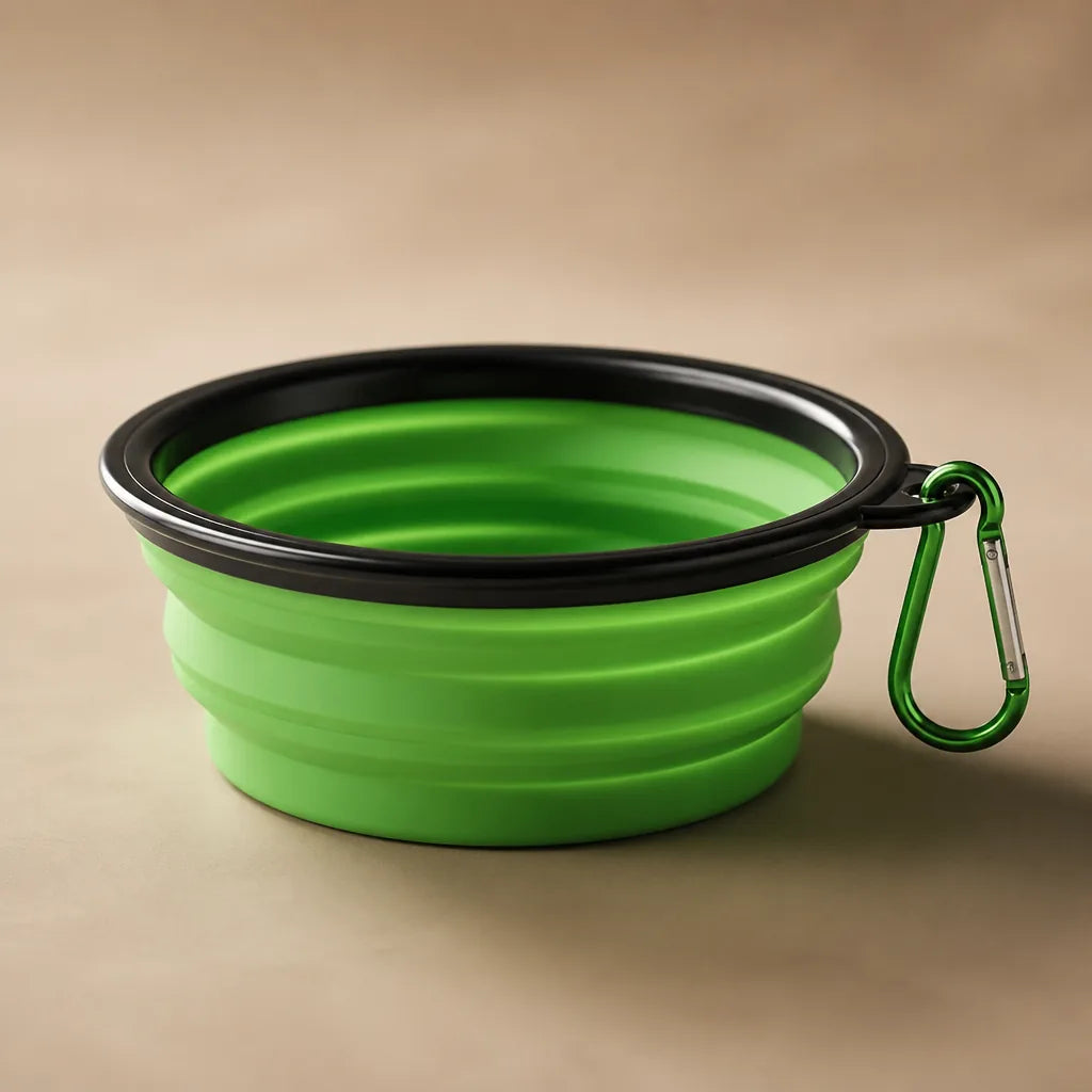 Gamelle De Voyage Pliable En Silicone Pour Chien