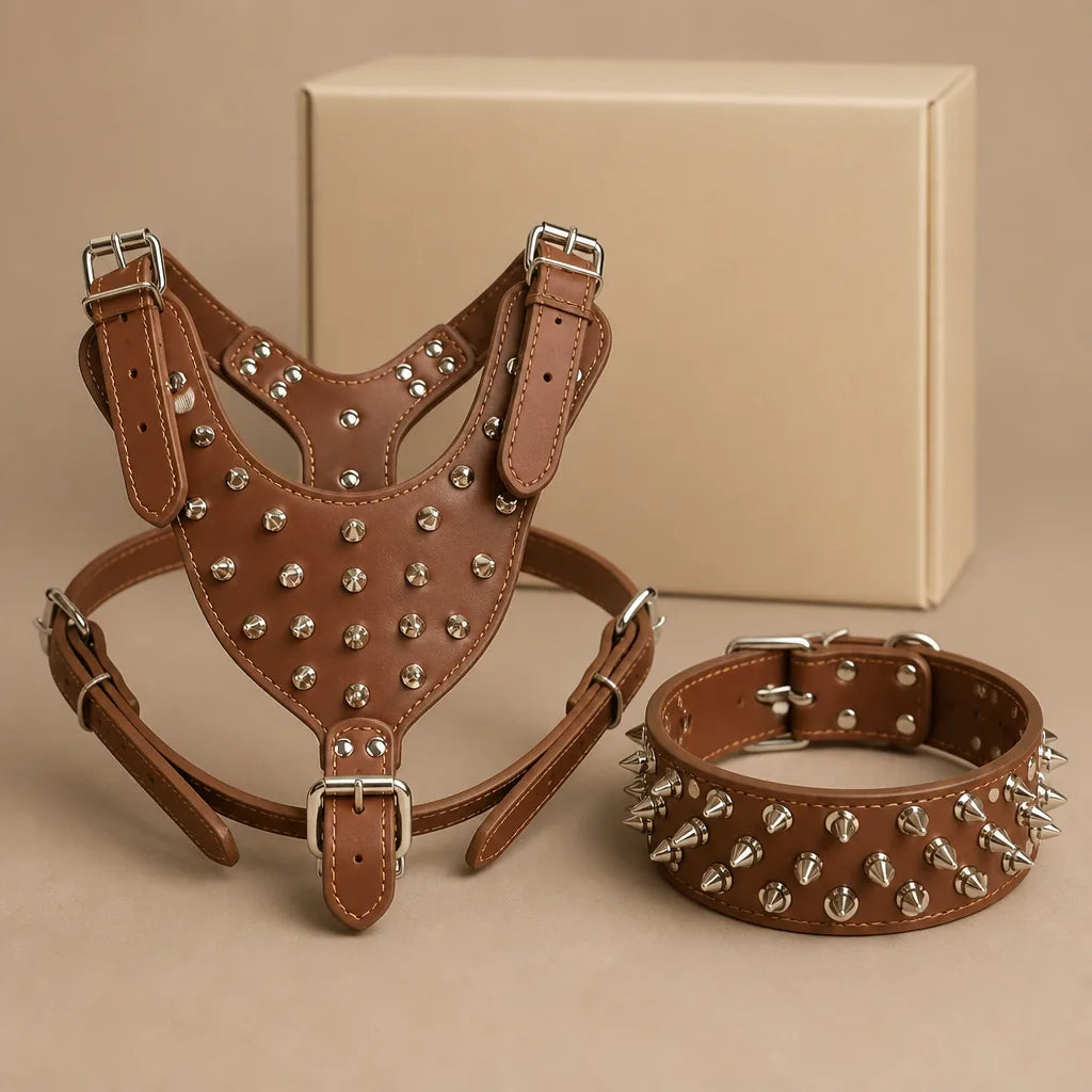 Harnais Cuir Pour Chien Molosse