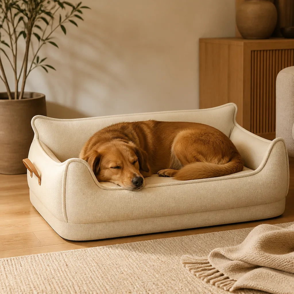 lit-pour-chien-en-cuir