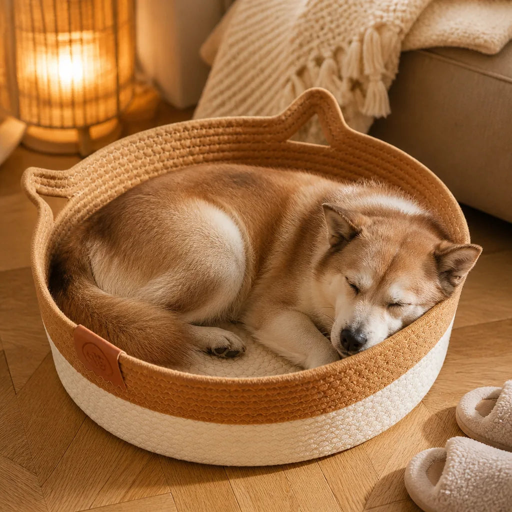 lit-pour-chien-en-rotin
