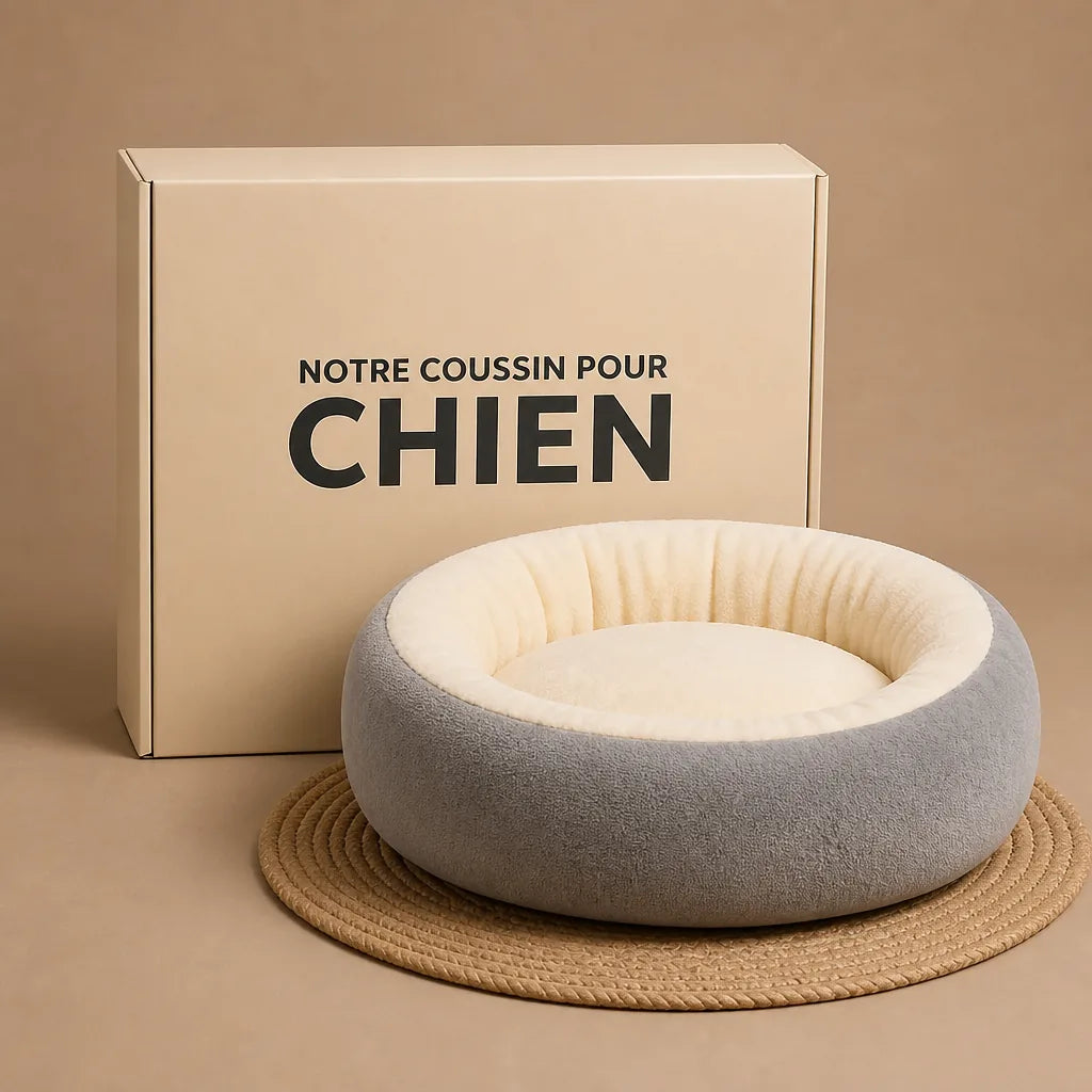 Panier Ovale Gris Tourterelle Pour Chien