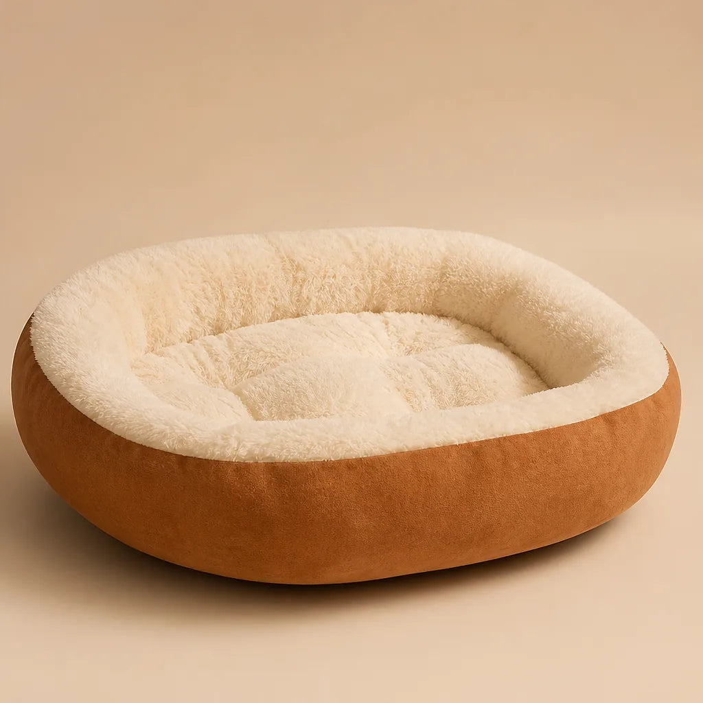 Panier Ovale Gris Tourterelle Pour Chien