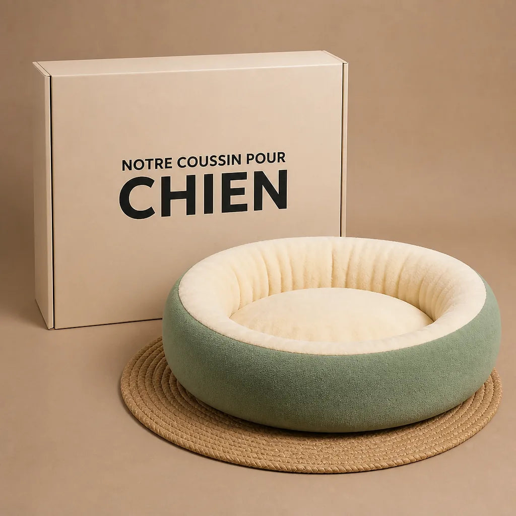 Panier Ovale Gris Tourterelle Pour Chien
