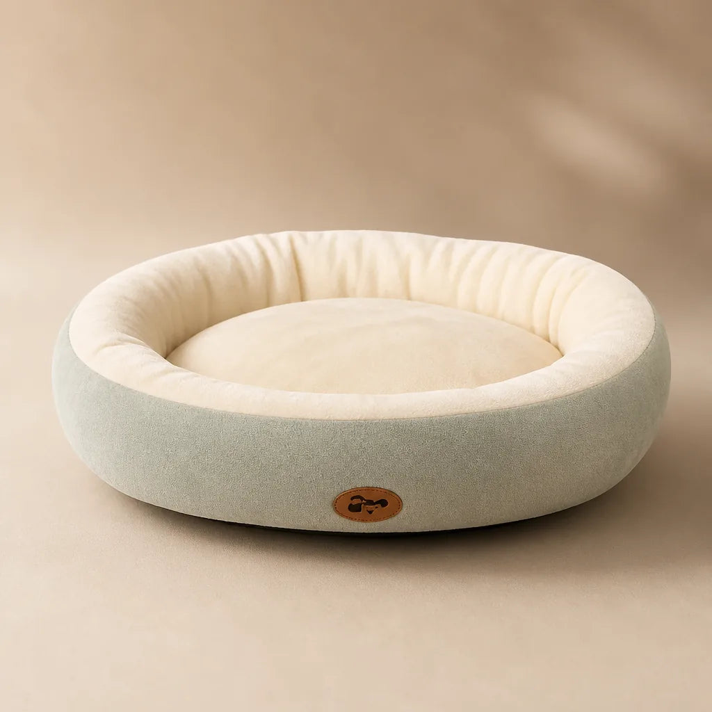Panier Ovale Gris Tourterelle Pour Chien