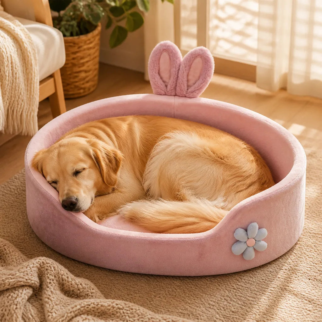 panier-pour-chien-rose