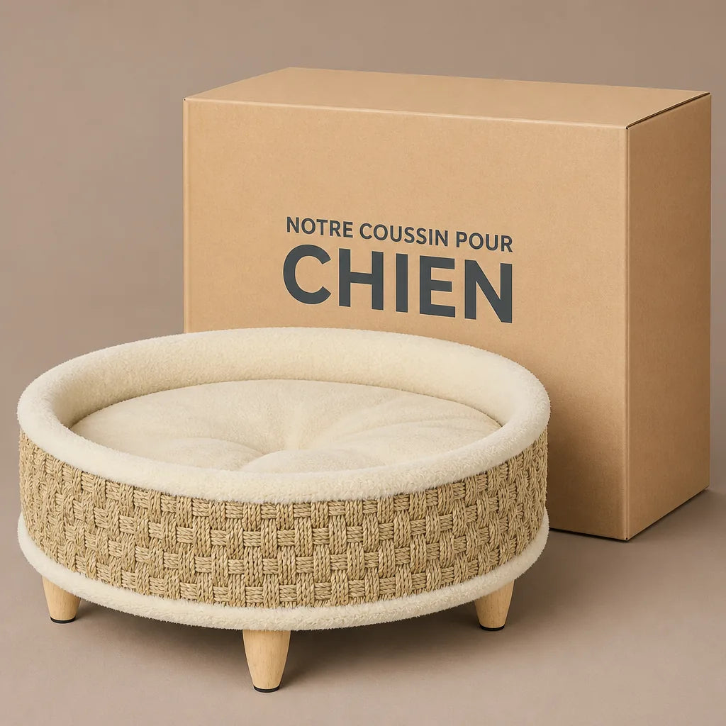 panier-pour-chien-sur-pied