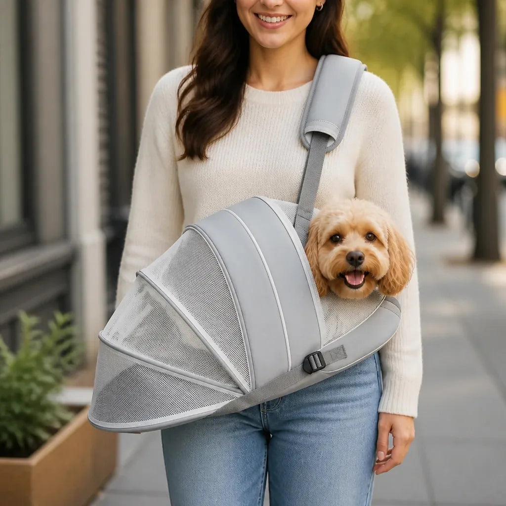 Sac A Bandoulière Pour Transporter Chien De 4 Kg+