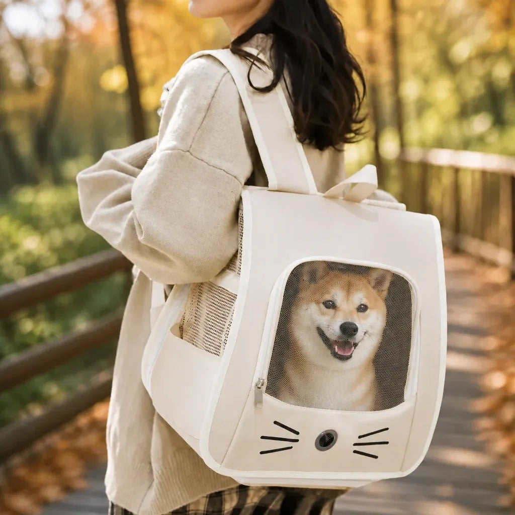 Sac A Dos De Transport Multipoches Pour Chien