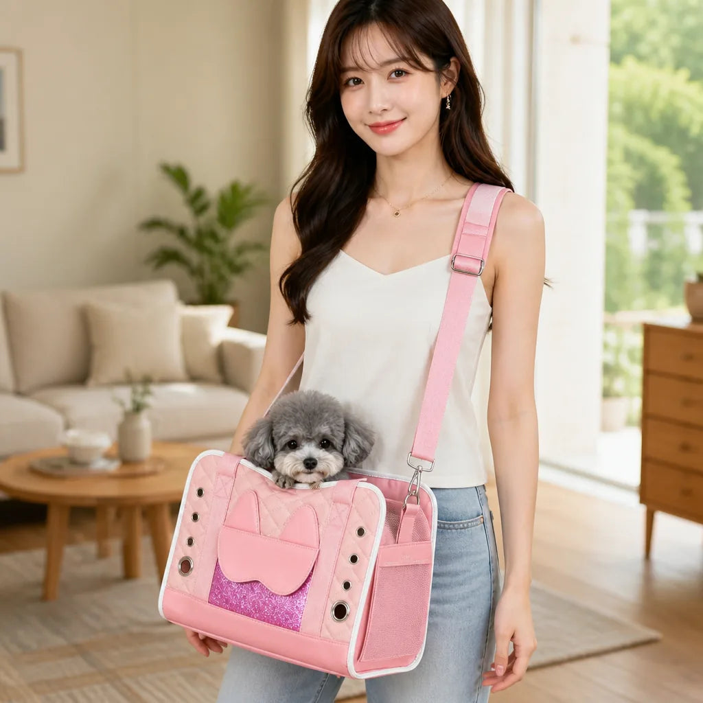 sac-de-transport-bandouliere-rose-pour-petit-chien